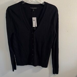 Banana Republic Black V-Neck Button Cardigan XS NWT